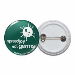 Spread Joy not Germs Pinback Button